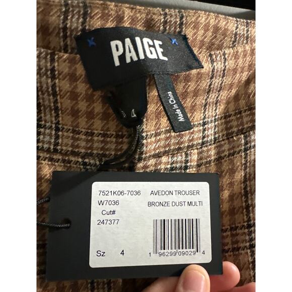 Paige Women's Avedon‎ Trouser Jeans - Bronze Dust Multi size 4 New - Picture 6 of 9